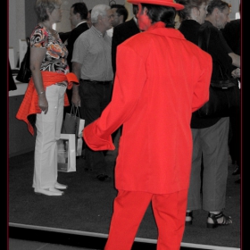Here comes the man in red.......