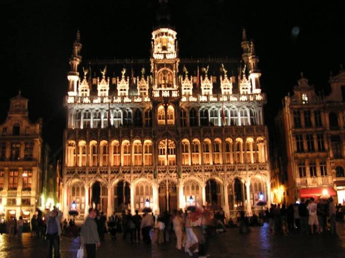 Grand Place, Брюксел нощем