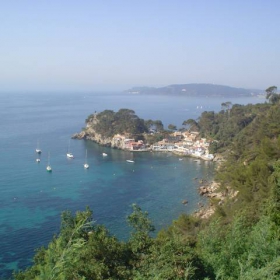 The Mediteranian Sea (Toulon Harbour on the right) France