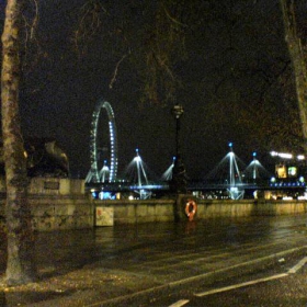 The night view of London