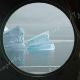 Icebergs outside my cabin