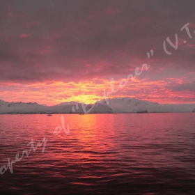 Sunset in Antarctica