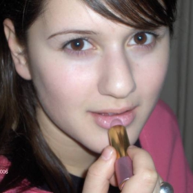 Pink lipstick