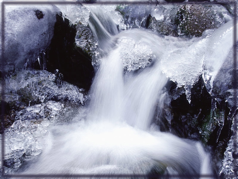 Ice water fallin'