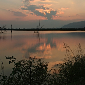 watching the sunset