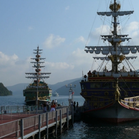 Pirat ships, Hakone, Japan