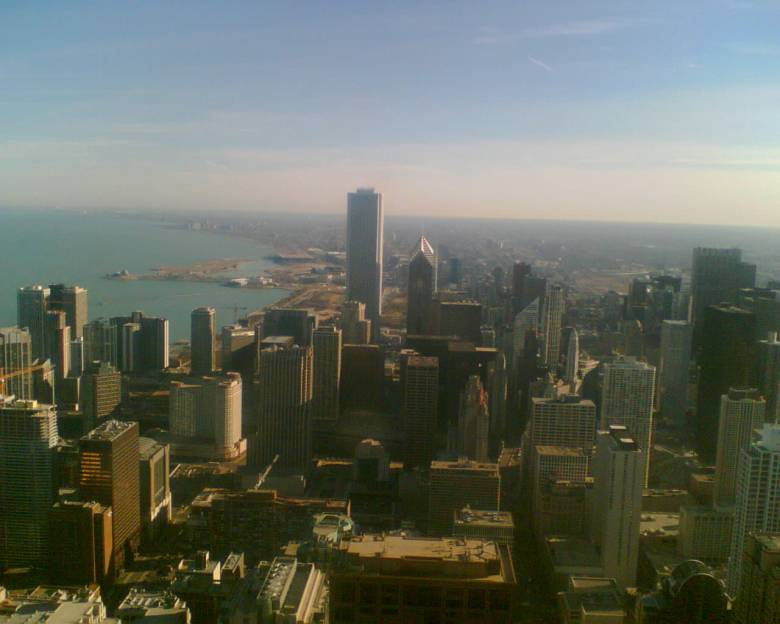 Chicago Downtown from the top