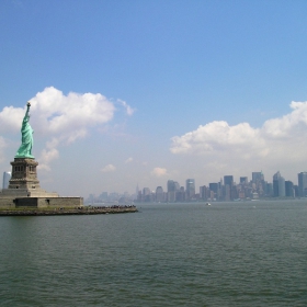 Statue of Liberty & Manhatan