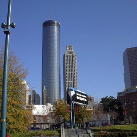 Atlanta's Westin Peachtree Plaza Hotel and Peachtree Building