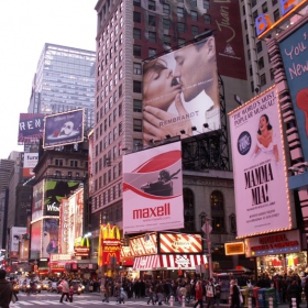 Times square New York city. Merry X-mas