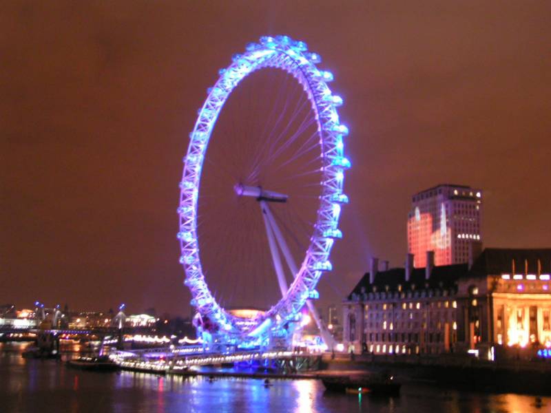 london eye by night