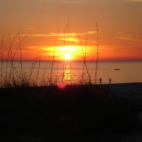 Sunset on Panama City Beach, Florida