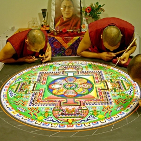 Mandala sand painting (1)