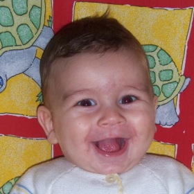 Big smile from a happy baby :)