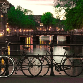 Dusk in Amsterdam