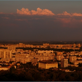 Sunsetlight over Plovdiv