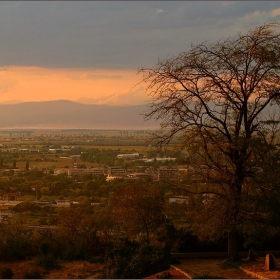 ..Sunset over Plovdiv..