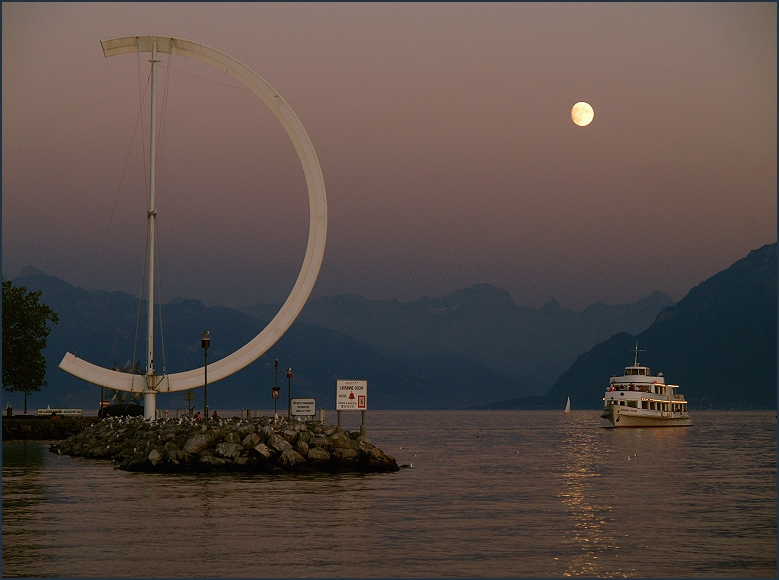 In the moonlight...