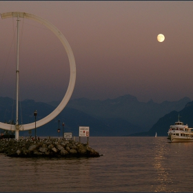 In the moonlight...