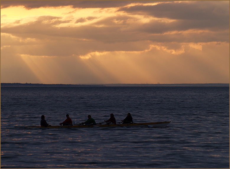 ..on the lake..