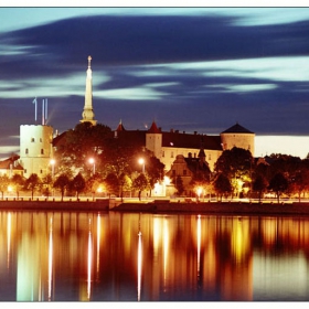 Riga - izgrev nad Daugava