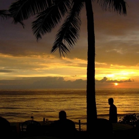 един от многото залези на Varkala beach