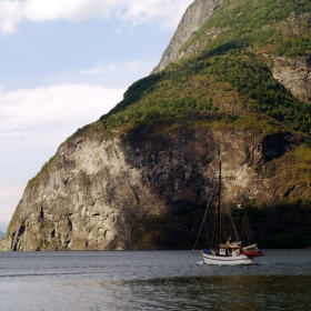 Fiord and boat....