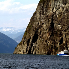 Fiord and boat....