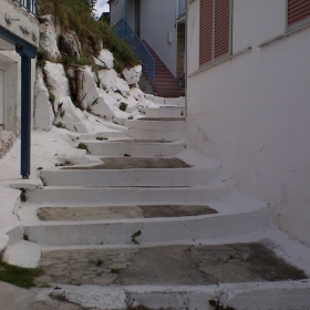 Stairs of white