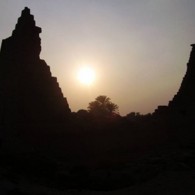 Enjoy the lovely sunset over Egypt