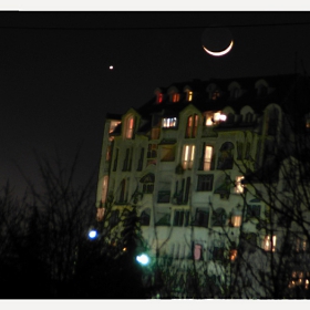 Moon and Venus