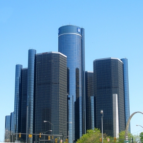 Skyscrapers in Detroit