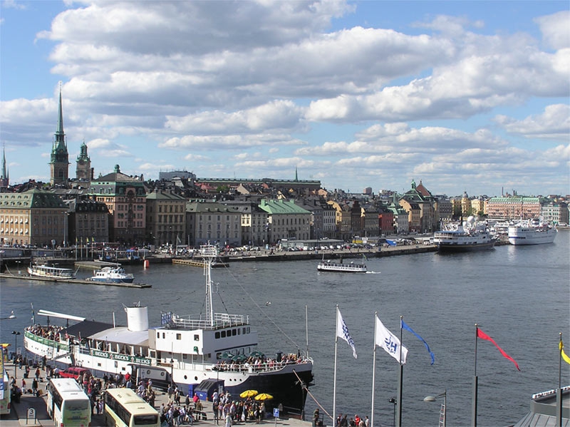 Stockholm's harbor for tourists