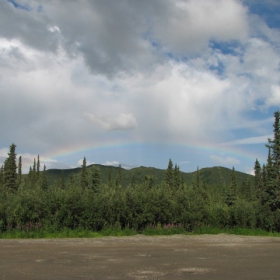 Rainbow in Denali National Park