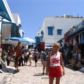 Sidi Bou Said, targovska uliza