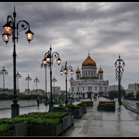 Москва. Дождь