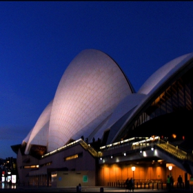 The OperavHouse at sunset, Sydney, Australia