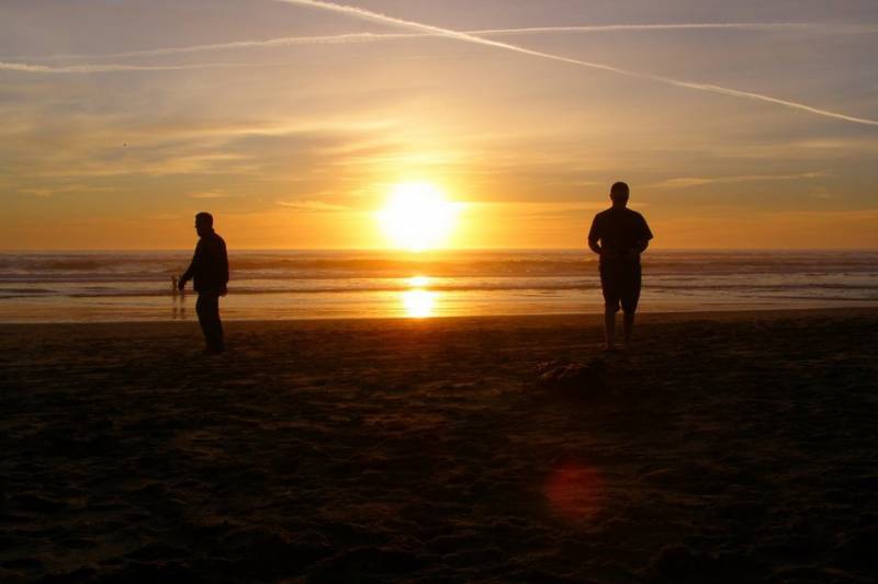 the beach