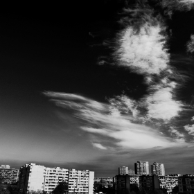 Градски пейзаж в B&W