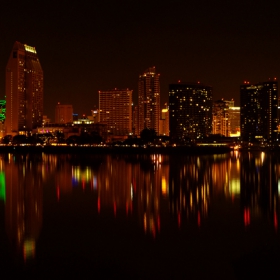 San Diego Skyline by Night