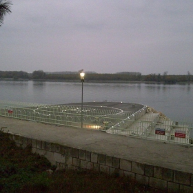 parking za helikopter na reka Dunav