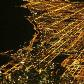 Chicago by night