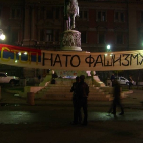 antiNATO - downtown Belgrade