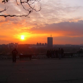 Sunset in Belgrade