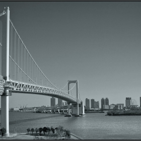 ~ Rainbow Bridge , Tokyo ( from the train ) ~