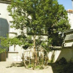 abandoned open-air kindergarten