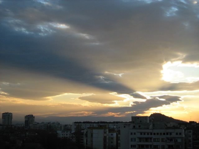 Sunset on 16.03.2008