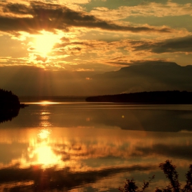 The Golden water and the Mountains