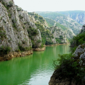 Macedonian canyon Matka near Skopje