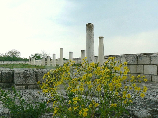 Останки от базиликата в Плиска